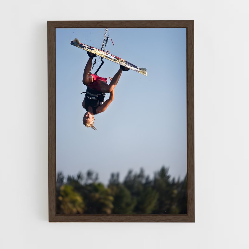 Poster L'Air du Wake – affiche Kitesurf (vue 5)